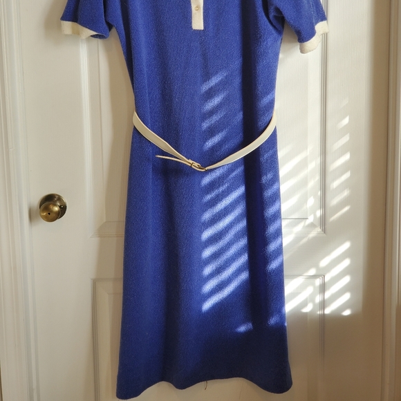 VTG LESLIE FAY ORIGINAL TERRY CLOTH DRESS PURPLE - Picture 3 of 8